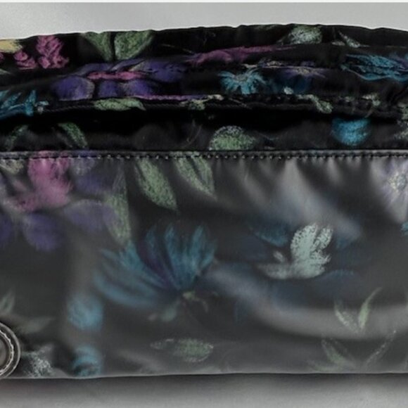 Lug Trolley & Sleeper Cosmetic Makeup Brush Travel Bags Purple Floral Set Of 2 - Picture 3 of 8